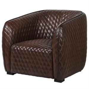 Eclectic Dark Brown Armchair